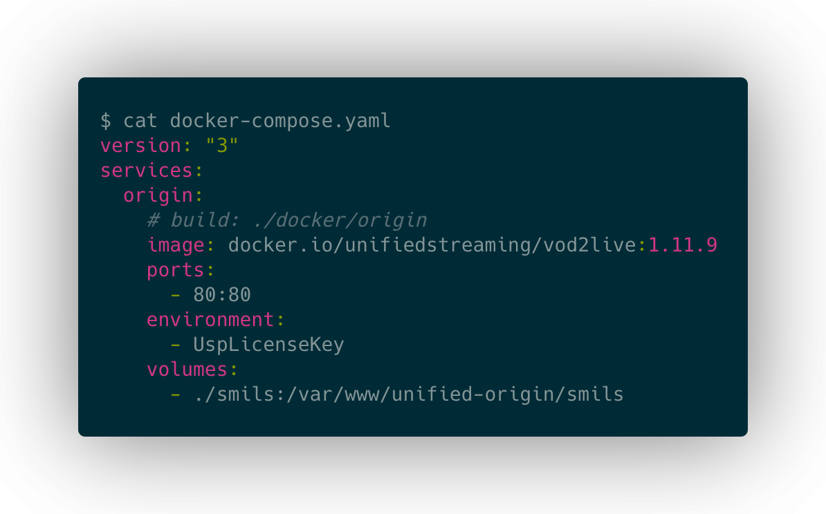 docker compose file